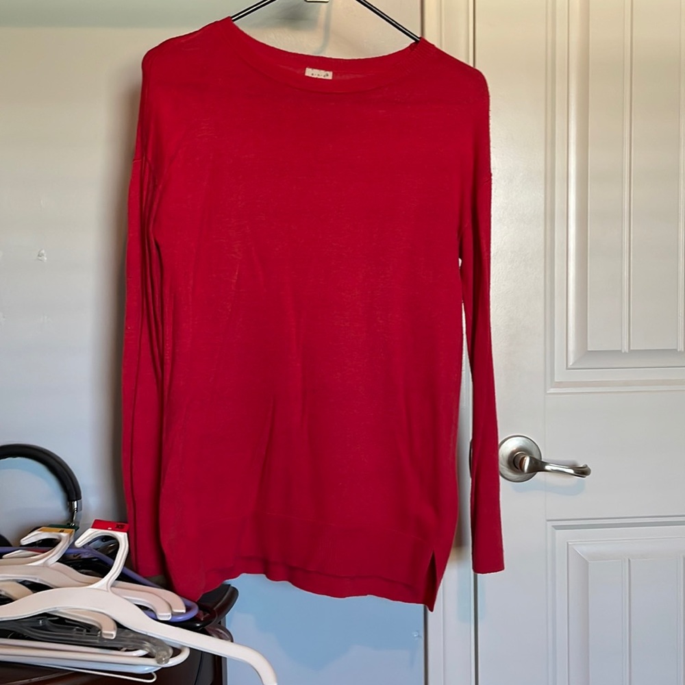 Red sweater
